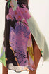 Floral Midi Skirt - Orchid Bloom